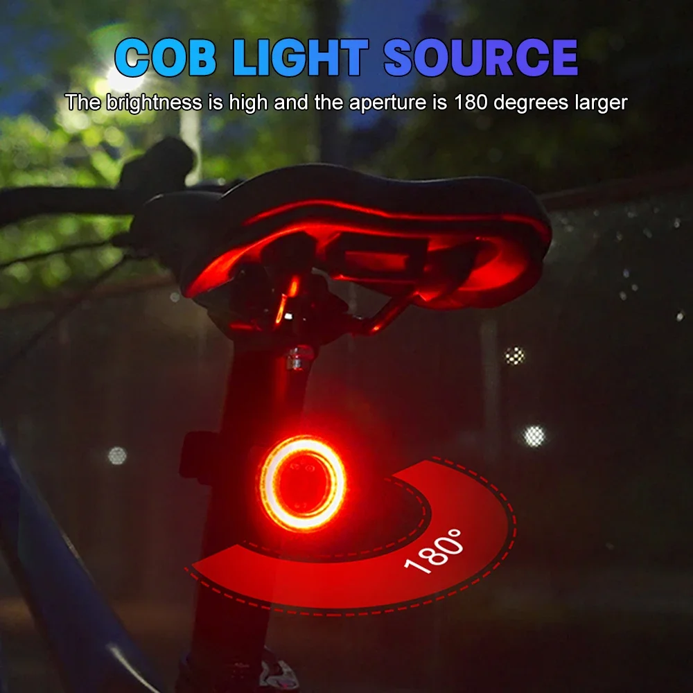 X-TIGER Brake Sensing Rear Lights Ultra Bright Bike Brake Light Smart Auto On/Off Safety Warning Bicycle Taillight