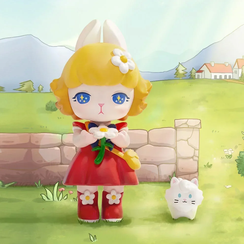البوب مارت الأرنب زهرة الملاك لولو سلسلة صندوق أعمى اللعب Kawaii أنيمي عمل الشكل مفاجأة صندوق غامض دمى الفتيات هدية
