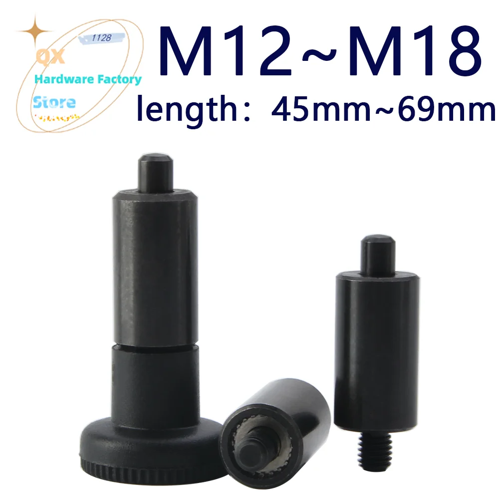 

High Precise QX229 Reset Type Spring Indexing Plungers Plastic Knob Carbon Steel Index Bolts Pin
