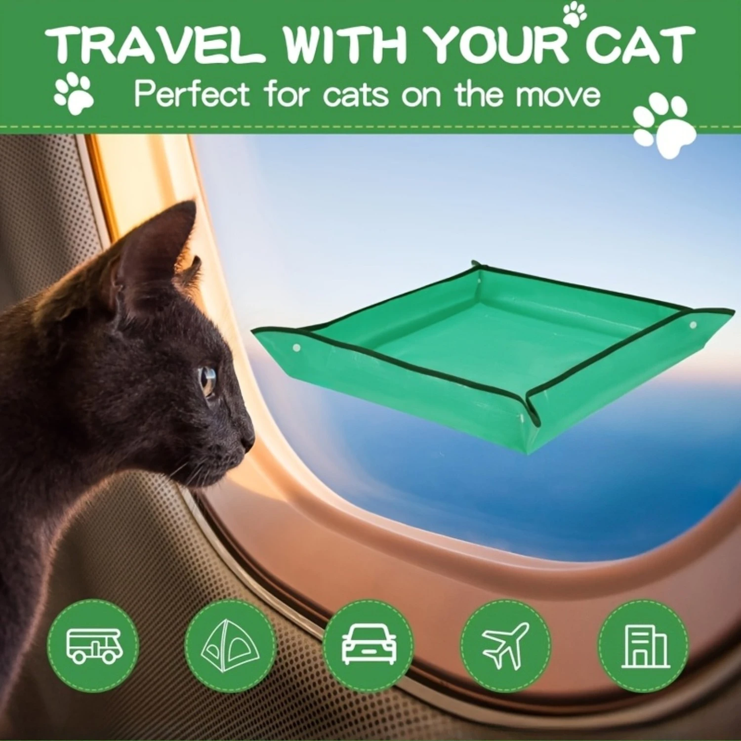 3pcs Travel Litter Box, Portable Multifunctional Foldable Cat Toilet for Car Outdoor Camping Hotel Use - view 6