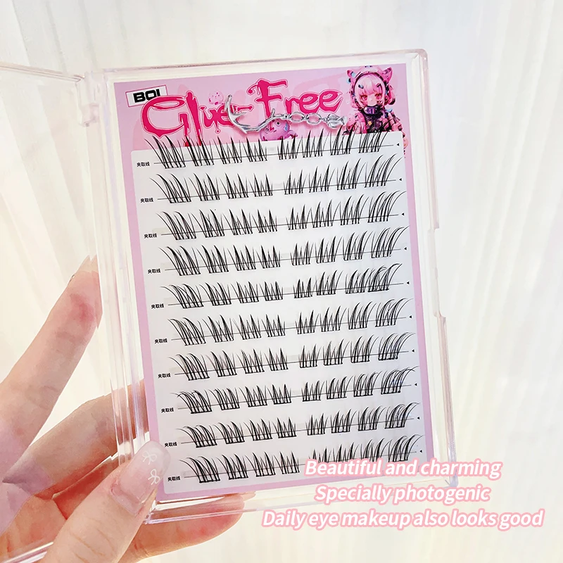 ขนตาปลอมสไตล์สุนัขจิ้งจอก BQI เสน่ห์สุดๆ เป็นเครื่องประดับมาตรฐานสําหรับผู้หญิงเกาหลี ขยายดวงตา ง่ายต่อเรา