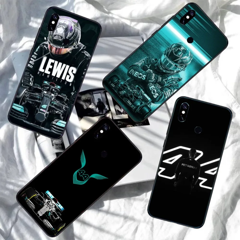 F1 Lewis Hamilton Mobile Phone Case for Xiaomi Redmi Note 12 11 10 9T 8 7 Pro 9 9A 9C 8 Black Soft Phone Cover Funda