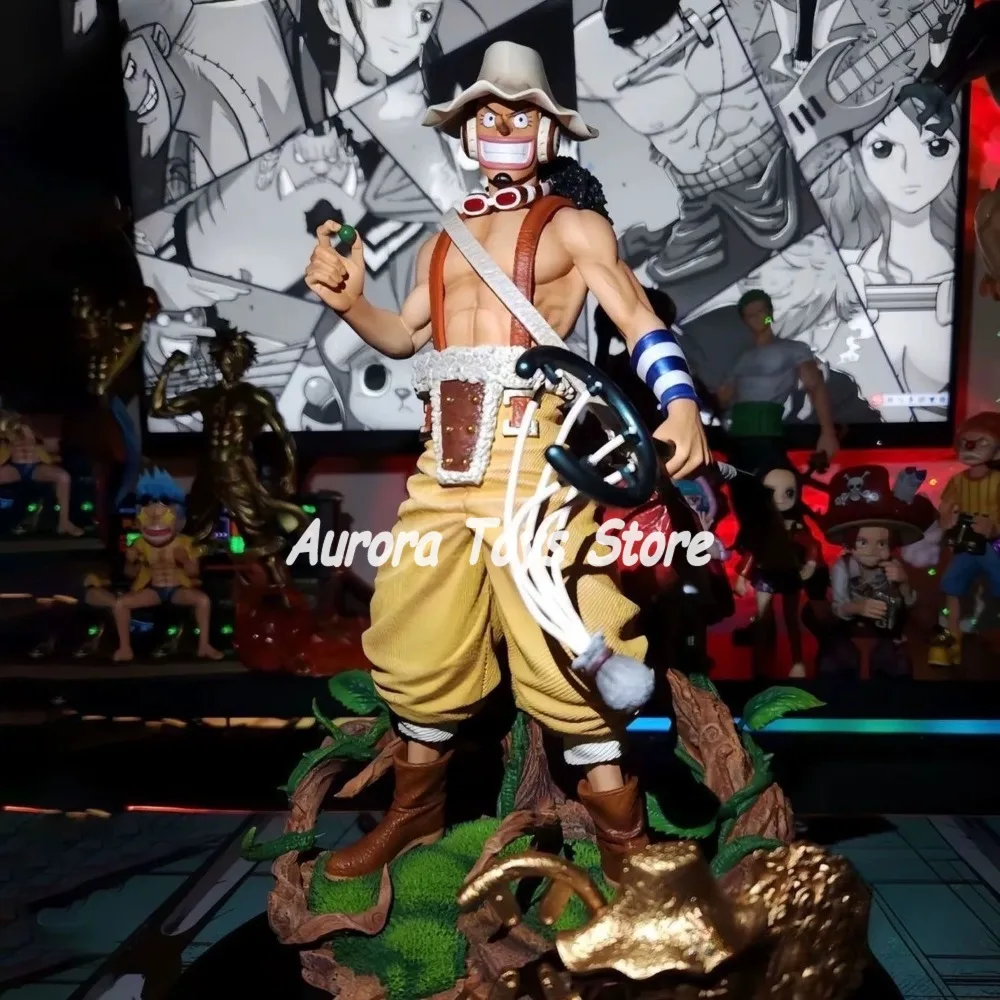 

25cm/9.8in Anime Figure One Piece Figure Usopp Figure Luffy PVC Statue Collectible Model Toys Gifts