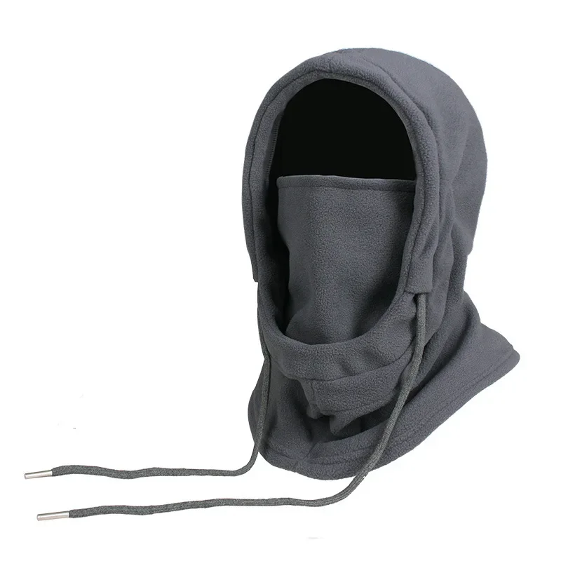 Warme Fleece-Sturmhaube für Männer und Frauen, Winter-Gesichtsmaske, Halswärmer, Kapuzenkappe, winddicht, Thermo-Kopfbedeckung, Mützen, Bandana – Detail 7