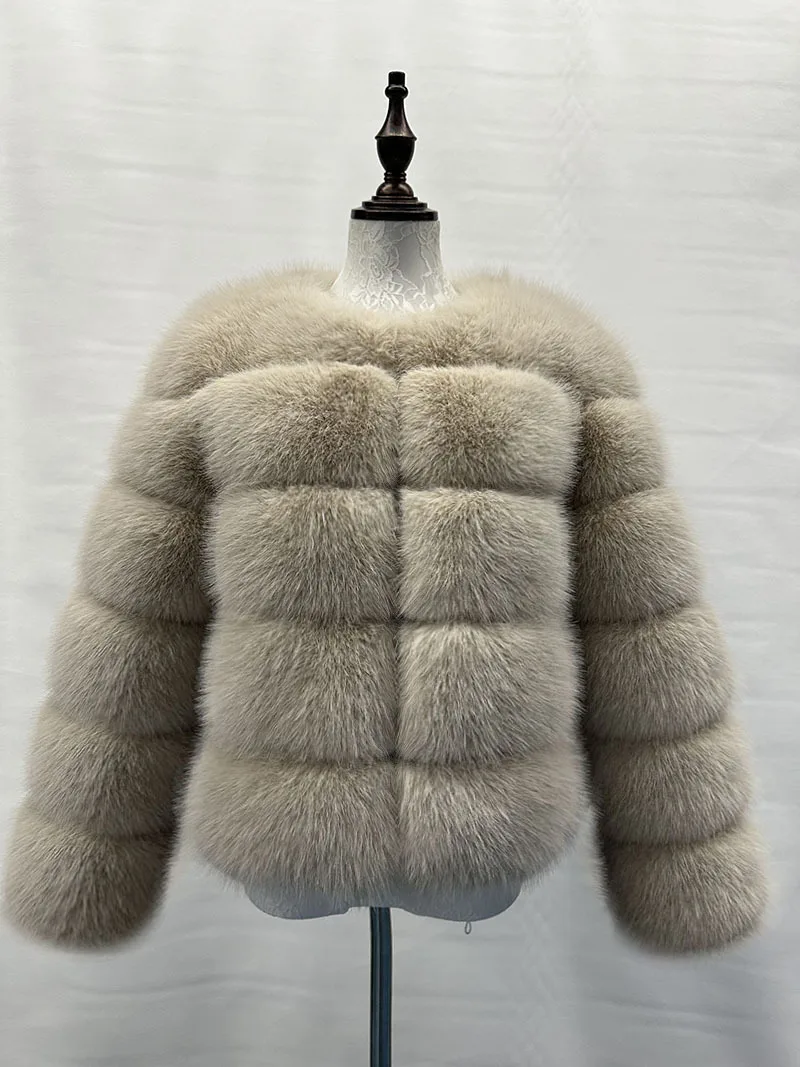 

Autumn Winter Women Short Faux Fox Fur Fluffy Jacket High Quality Ladies Furry Coats 2026 Women's Fashion Faux Fur Coat Super