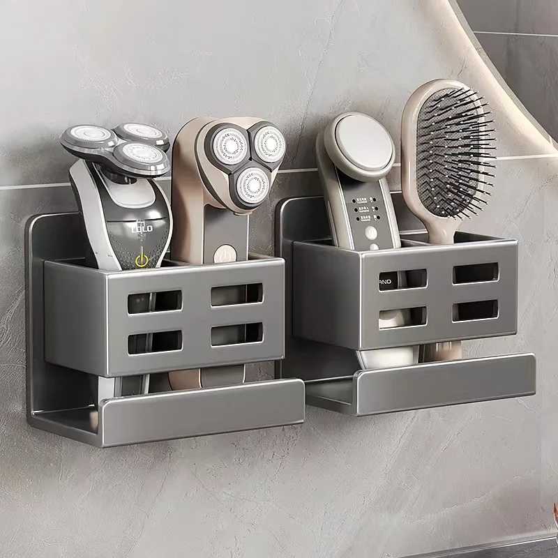 Bathroom Comb Shelf Toilet No Punching Wall Hanging Toilet Cosmetics Razor Toothbrush Toothpaste Storage Cylinder
