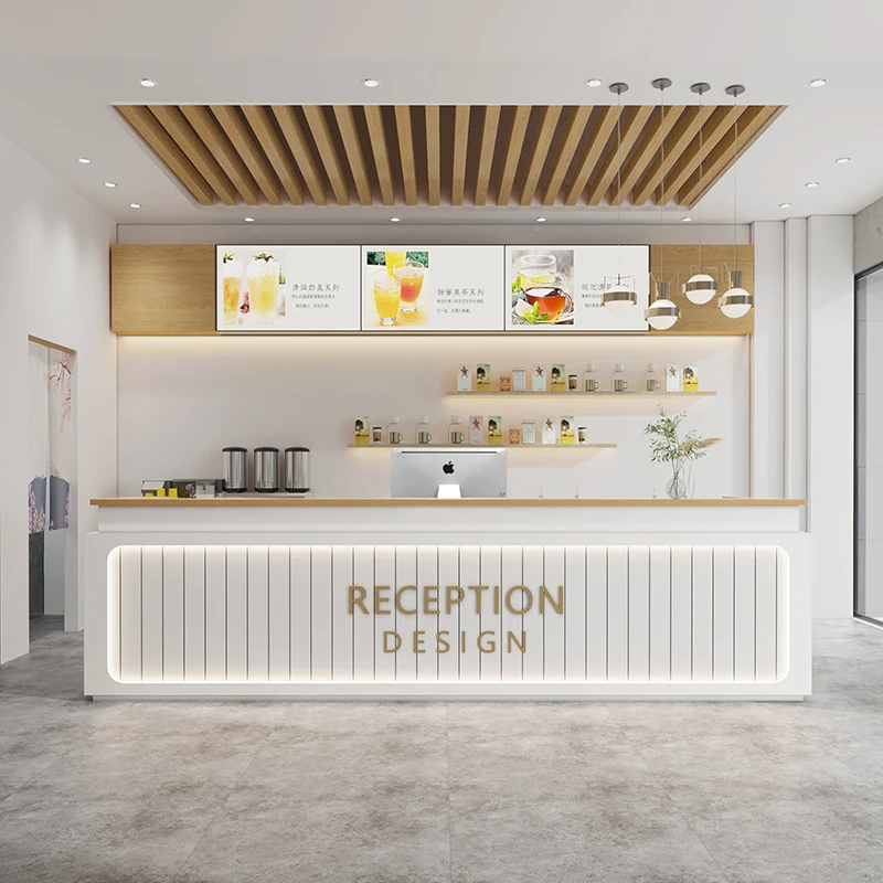 Store Counter Infodesk Reception Desk Executive Industrial Reception Desk Writing Cosmetics Mostrador De Tienda Modern Furniture