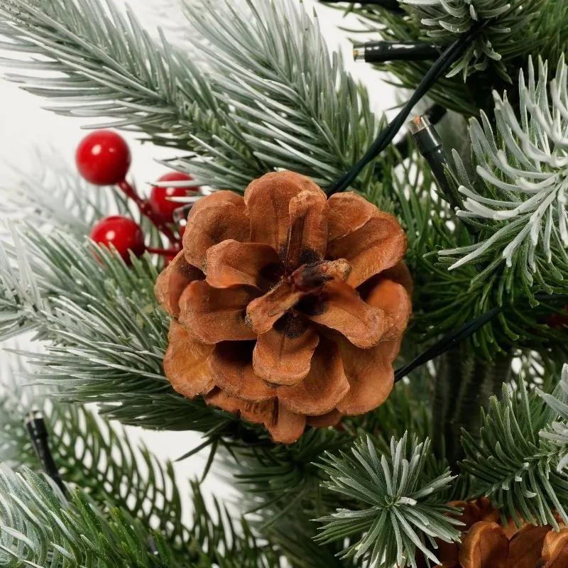 Eco-Friendly Artificial Christmas Decoration DIY Desktop Mini Small Flocking Tree Home New Year Scene Layout