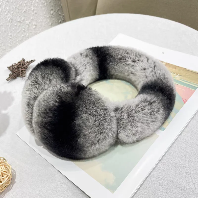 Handmade Winter Fashion Gorgeous Ear Muffs Real Rex Rabbit Fur Earmuffs CX-A-40