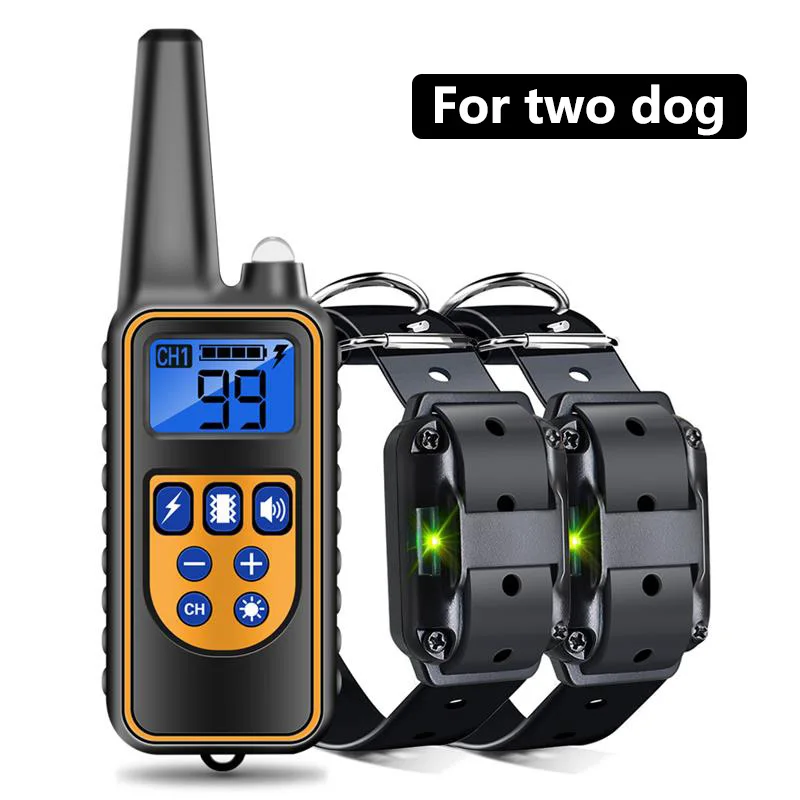 Bark stop dog trainer pet supplies electric shock collar collar dog training waterproof Amazon cross-border in stock Pet closet