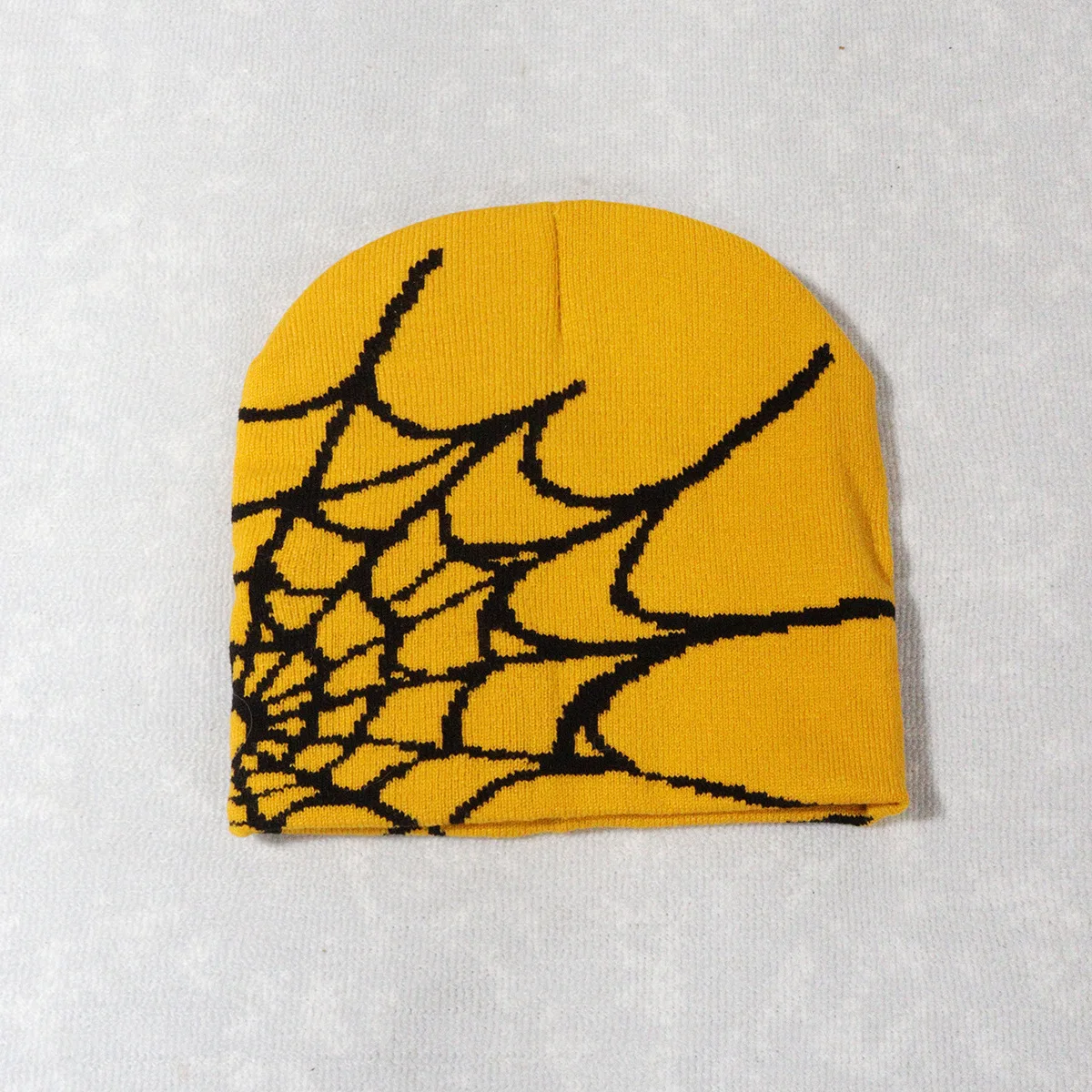 Stricken Spinnennetz Design Hut Skullies Beanies für Männer Frauen Pullover Pile Cap Y2k Goth Warme Beanie Hüte Neue Hip-hop Street Cap – Detail 13