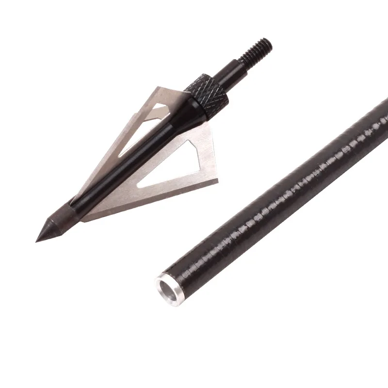 100 رأس سهم الحبوب برودهيدس 3 شفرات ثابتة سهم الرماية طرف نقطة للصيد المركب أو القوس والنشاب #4