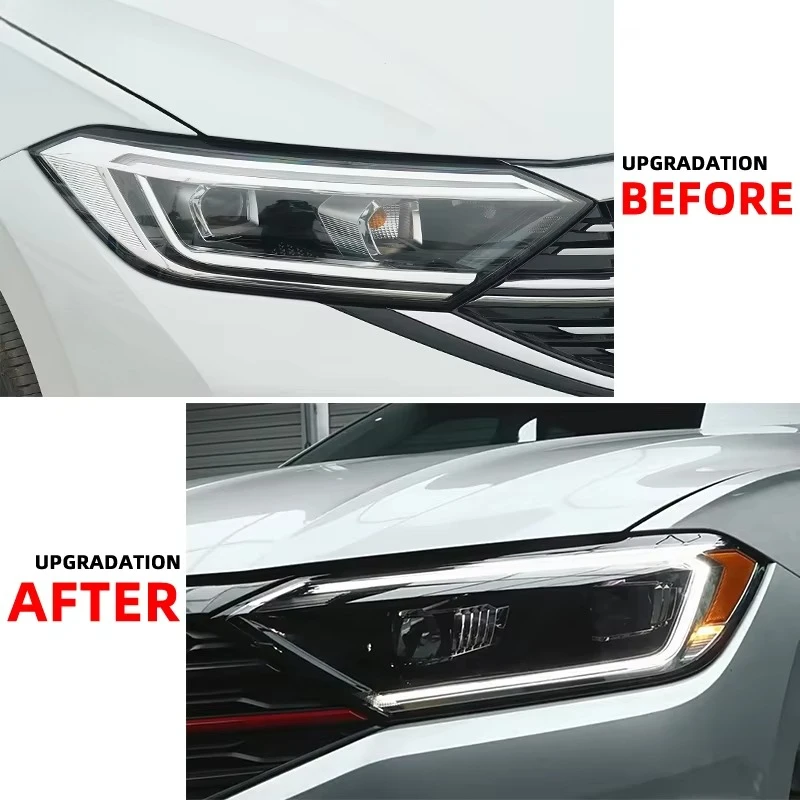 YU GUANG fo Jetta Mk7 Headlights 2019 2024 Car Parts A7 LED Front Lamp Upgrade Led Projectors Head Light