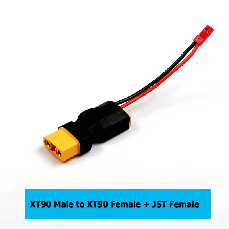 1Pcs XT90 to XT60 T Plug + JST Female LED Light Strip Power Supply Line 18AWG for RC Model Car Boat Battery ESC Extension Cable