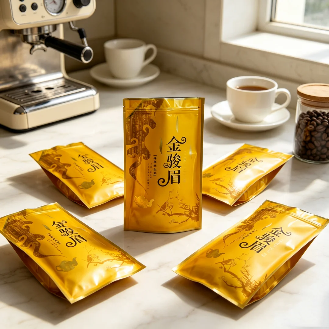 250g Chinese Jinjunmei Tea Set Vacuum Plastic Bags Jin jun mei Black Tea TieGuanYin Bags Compression No Packing Bag