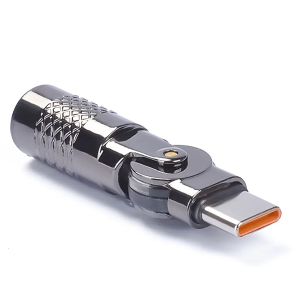 1PCS Type-C Adapter 180 Degree Rotating Type C Male to USB C Female Connector Converter For Xiaomi Samsung Chargingr plug