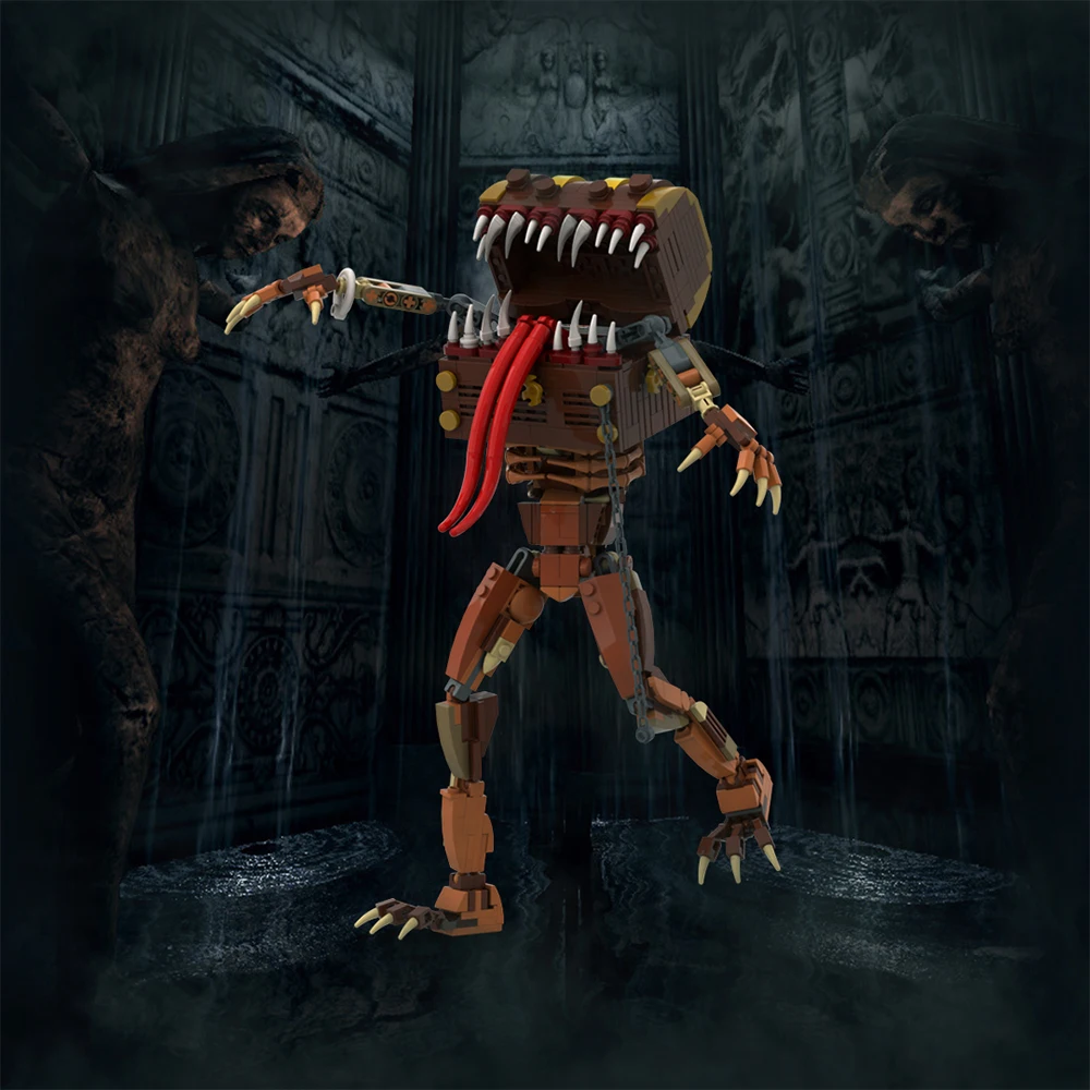 BuildMOC Game Mimic Chest Dung - Gaming Console Lego recension och pris