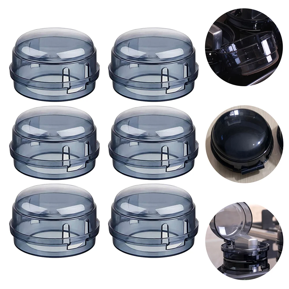 6 Pcs Switch Cover Safe Baby Stove Knob Covers Kitchen Gas Protector Guards Plastic