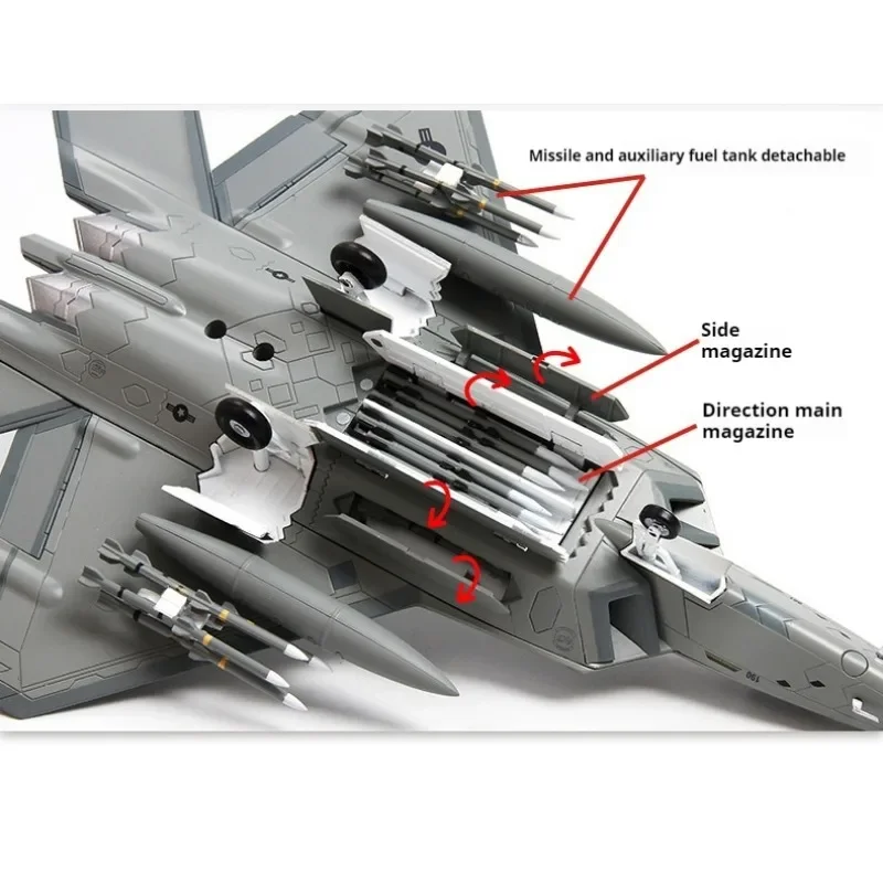 perfect gifts:27cm alloy F22 stealth fighter model,1:72 military aircraft decoration,adult toys,cool stuff,stress reliever toys