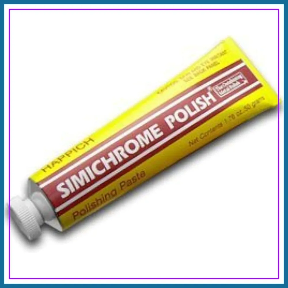 

Simichrome Polish 1.76oz Tube - Premium Metal Polish for Brass, Silver, Chrome, Aluminum, Copper, Stainless Steel, and More
