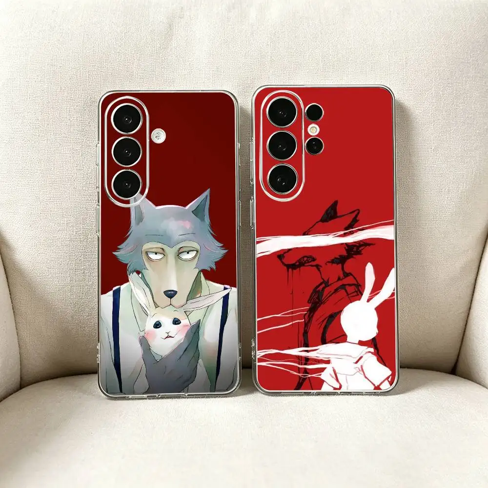 Anime-e BEASTARS Final Clear Phone Case for Samsung S25, S24, S21, FE, S22, S23, S30, Ultra, S20, Plus, Lite