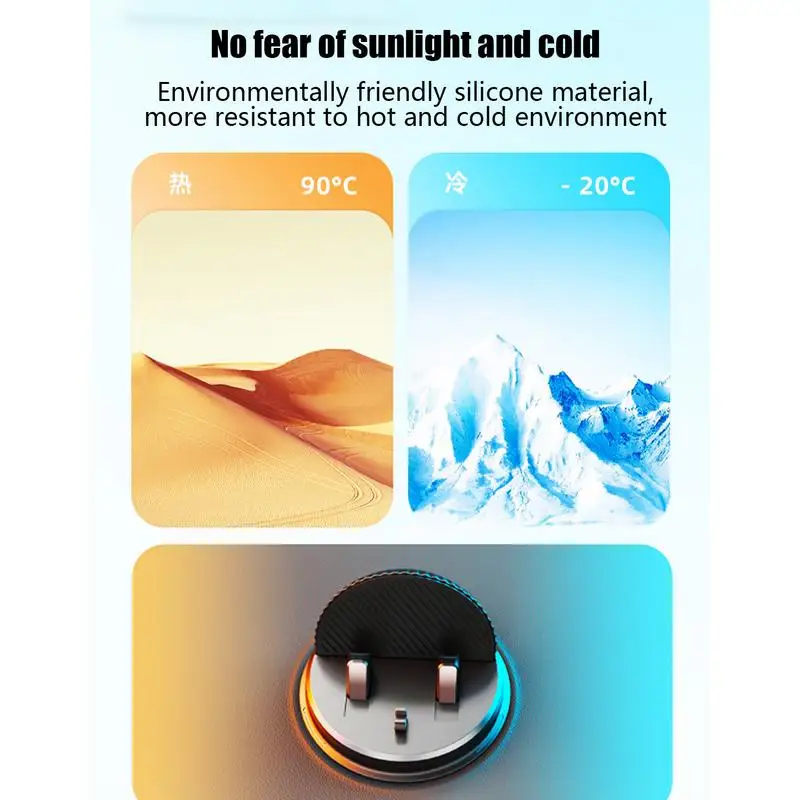 Car Dash Phone Holder Adjustable Smartphone Mount Anti-Slip Dashboard Navigation Bracket Multifunctional Suction Cup Mobile