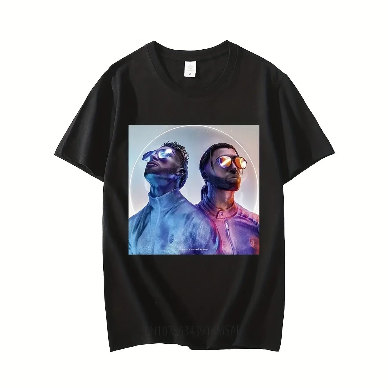 Sommer Neue männer Musik Monchi Ke T Album PNL Französisch Hip Hop Band T-Shirt Kurzarm Retro Mode Kurzarm t-Shirt