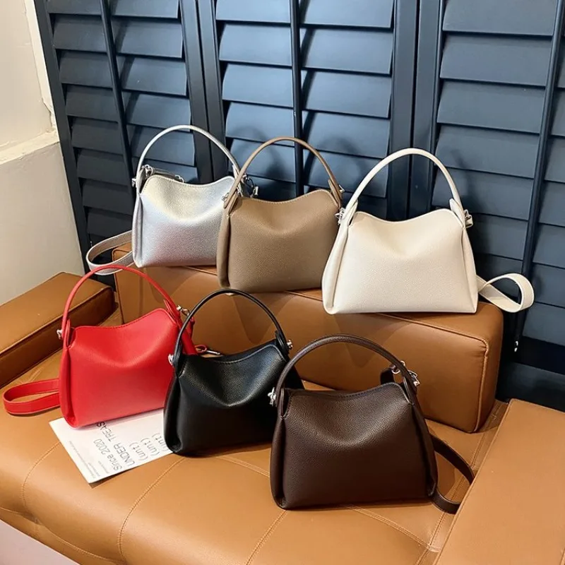 

Luxury Brand Leather Messenger Bag For Women Shoulder Crossbody Handbag By Famous Designer Classic Elegant