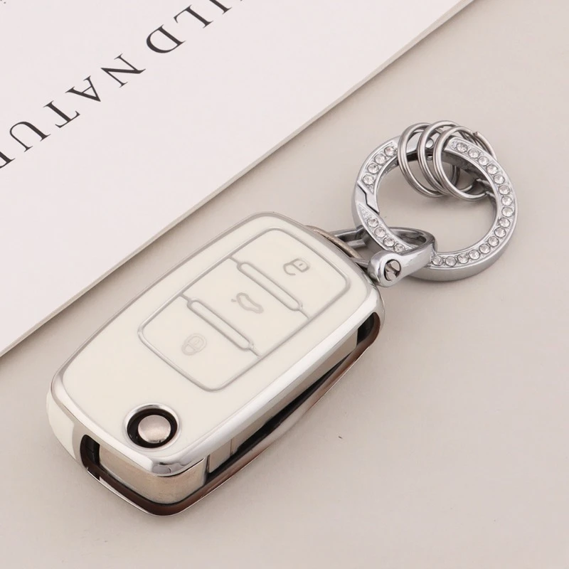 Tpu Car Key Case Cover for Volkswagen Golf 4 5 7 Funda Llave Volkswagen Vw Passat B8 B5 Bora Caddy Polo Keychain Key Holder