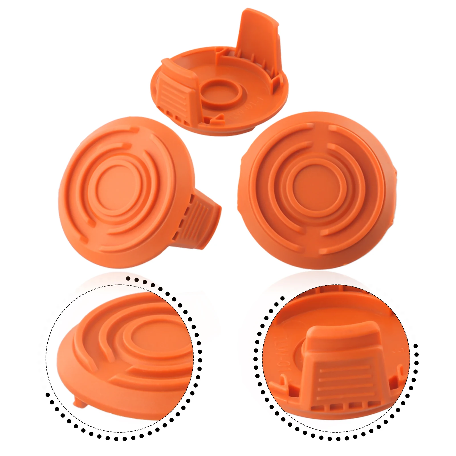 

3PCS String Trimmer Spool Cap Cover For WORX WG150, WG151, WG151.5, WG152, WG153, WG154, WG155, WG155.5, WG156,