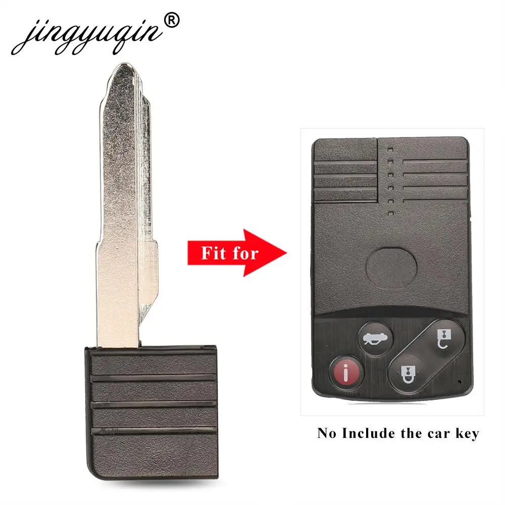 Jingyuqin Smart Card Chiave A Distanza Inserto Lama Uncut MAZ24 Fob per Mazda 5 6 CX-7 CX-9 RX8 Miata Keyless fob