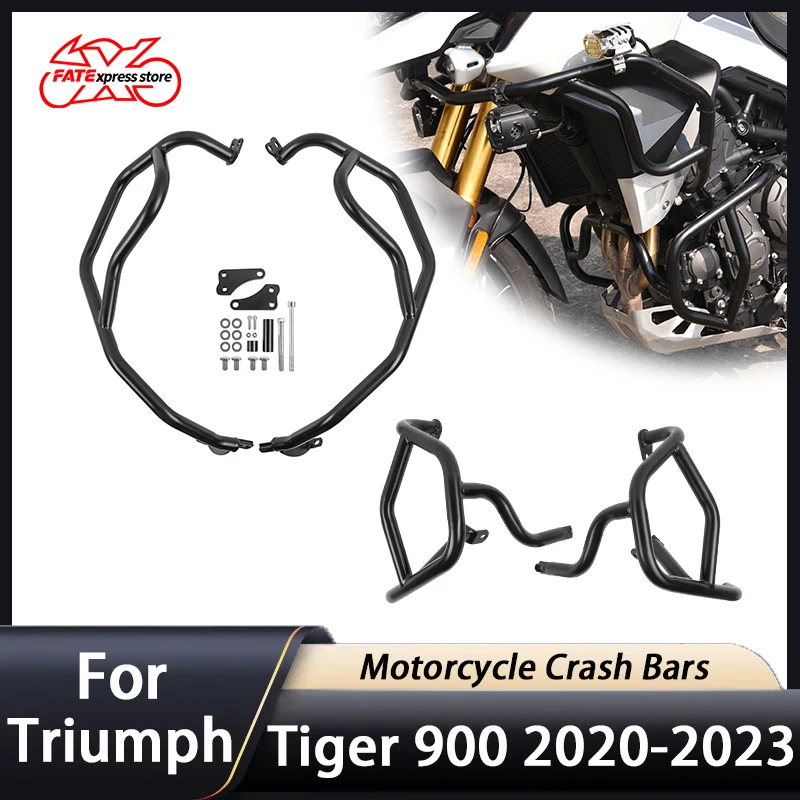 

For Tiger 900 GT Rally Pro 2020 2021 2022 2023 Motorcycle Crash Bar Engine Guard Stung Cage Bumper Protector Accessories