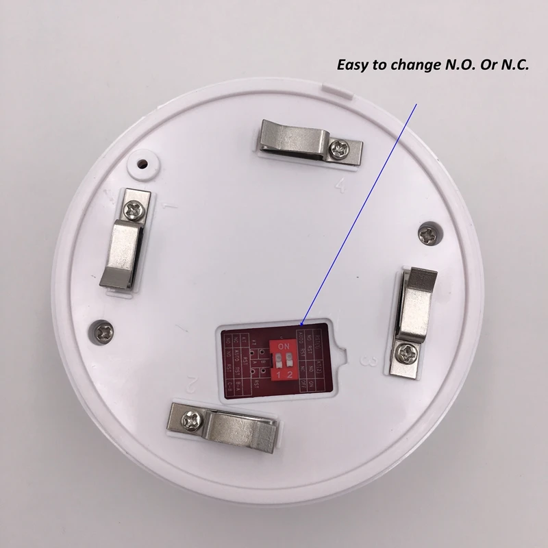 Fire Alarm 4 Wire Photoelectric Smoke Detector Relay Ouput Operation NO NC Smoke Sensor Alarm Detector For Conventional System