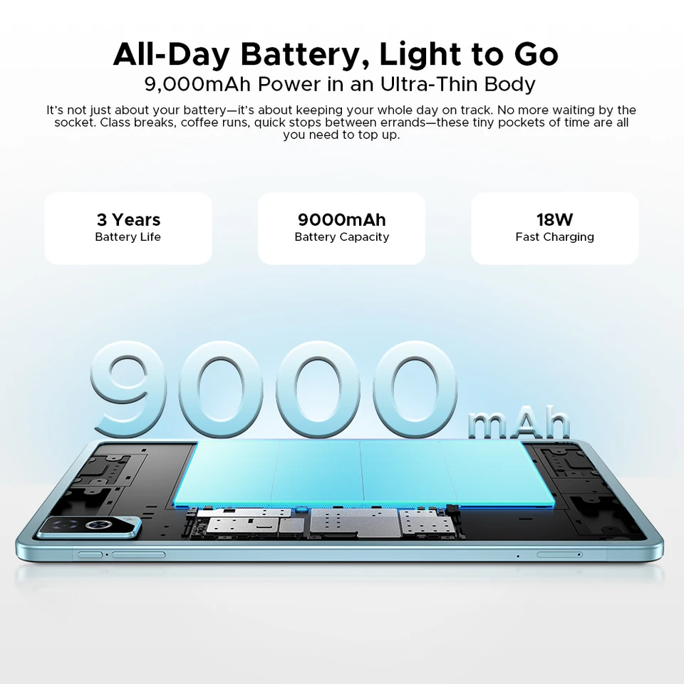 DOOGEE Tab G6 Pro 2 IN 1 Tablet Android 16 Dual Speakers 12'' 90Hz