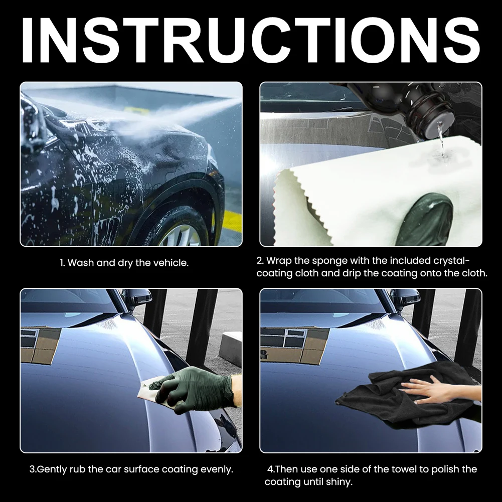 1-5PCS Car Graphene Ceramic Coating Car Detailing Coating Polishing Liquid Waterproof Anti Scratch Hydrophobic Paint Protection