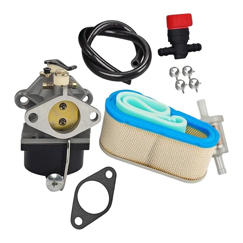 For Carburetor Replacement for kit for OHV125 Engines with Air Filter Fuel Filter Fuel Valve and 10 Piece Assembly