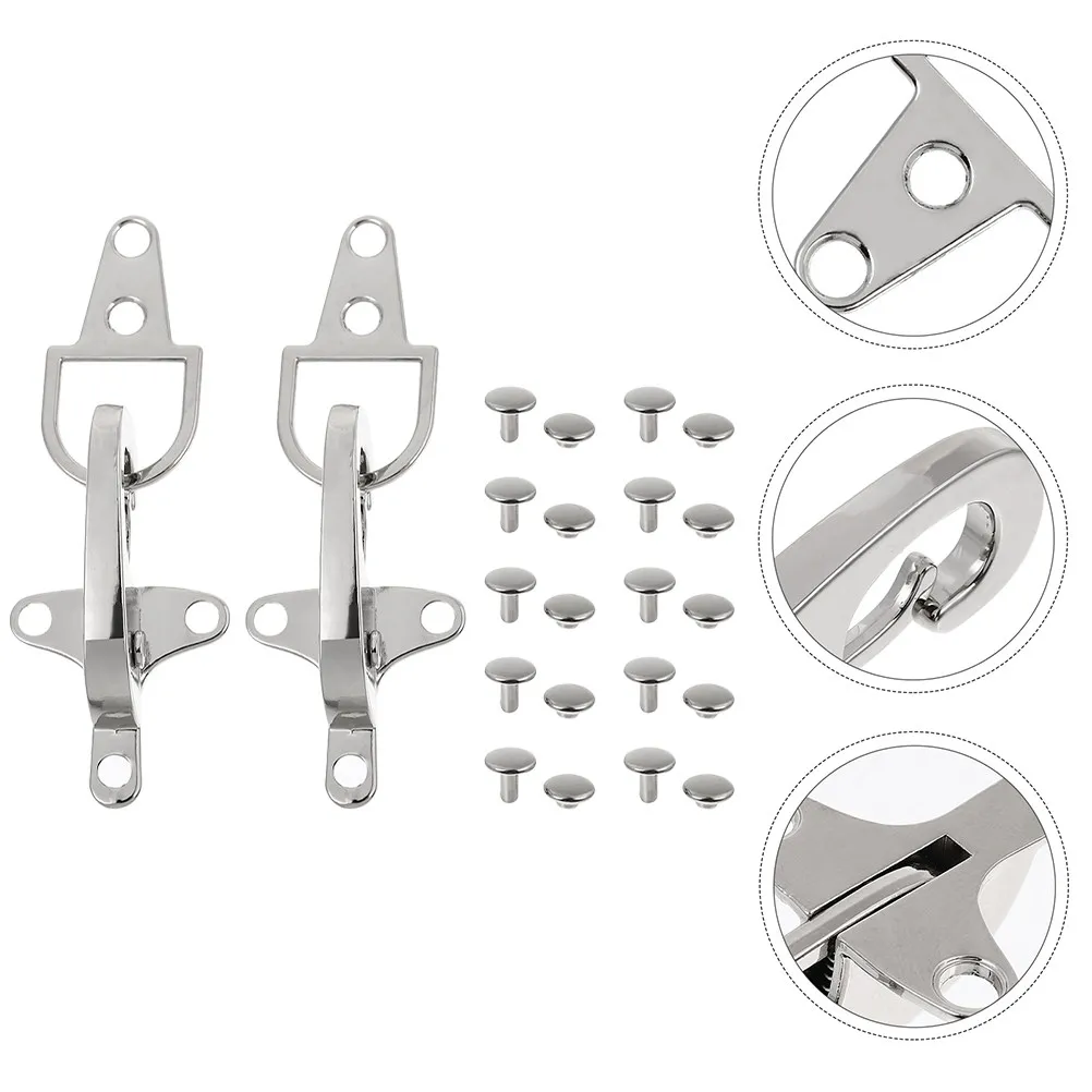 

4Pairs Waist Buckles Metal Alloy Coat Buckles for Jackets Down Jacket Belt Replacement Hardware Buckle for Bags Backpacks Crafts