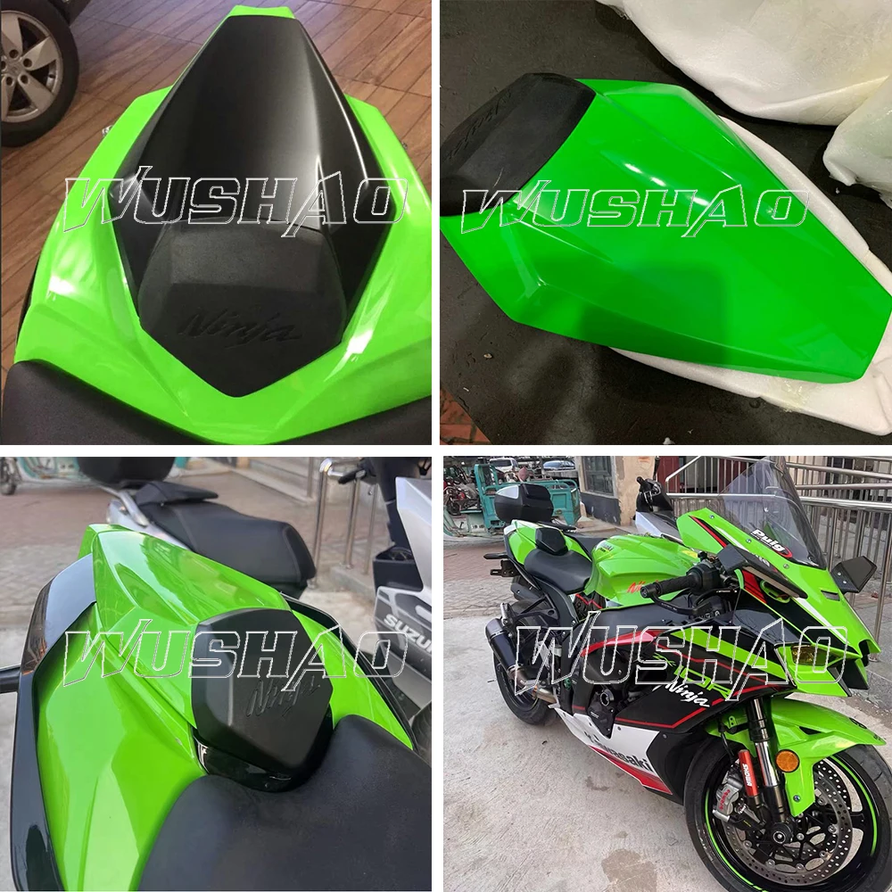 Rear Fairing Seat Cowl For 2016 2017 2018 2019 2020 2021 2022Kawasaki Ninja ZX10R ZX 10R ZX-10R Pillion Cover Black Carbon Green