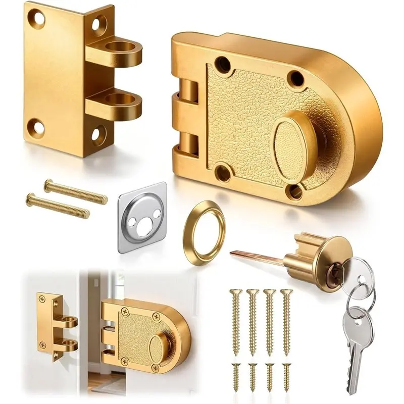 [NEWA76K!】 Jimmy-Proof Deadbolt Lock 	 For High Security Entry