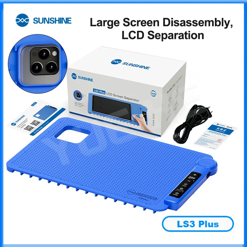 SUNSHINE LS3 PLUS LCD Screen Separator Timed Shutdown, 40~120℃ Adjustable for Mobile Phones and Tablet Screens Below 17 Inches