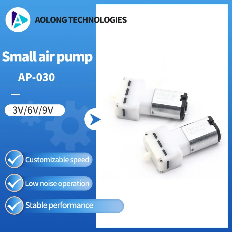 AOLONG AP-030 3V 6V 9V Ultra Mini DC Mini Vacuum Air Pump Mini Diaphragm Pump