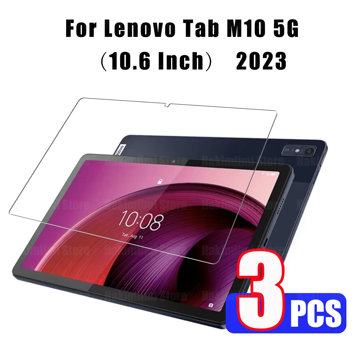 

Закаленное стекло для Lenovo Tab M10 5G (10,6 дюйма) выпущенная 2023 прозрачная Ультра HD прозрачная защитная пленка для экрана против царапин