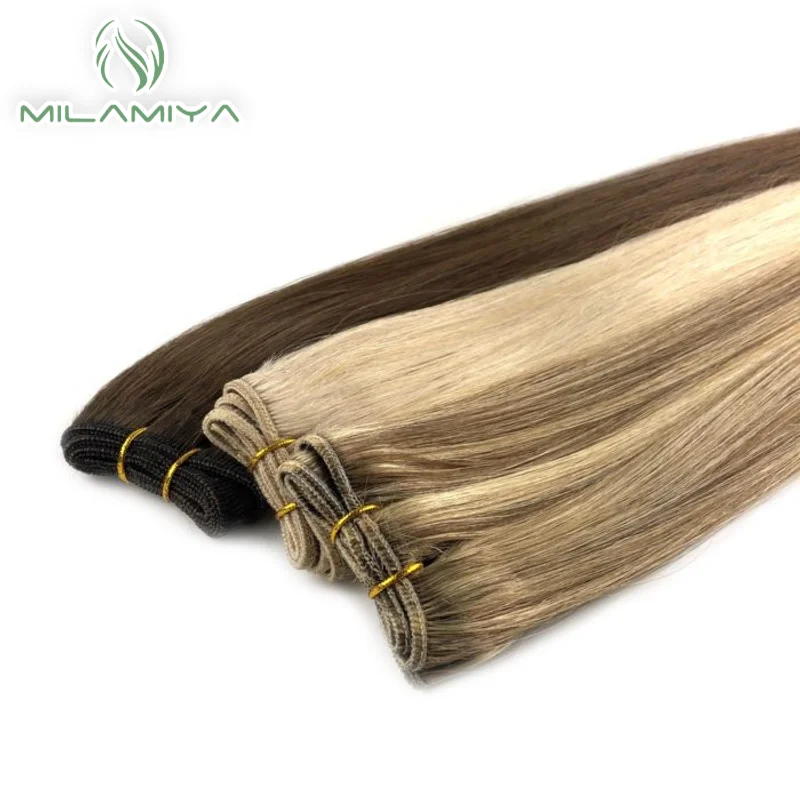 Extensions de cheveux humains européens Remy, extensions de cheveux humains, lisses, 100g, tissage de cheveux bouclés