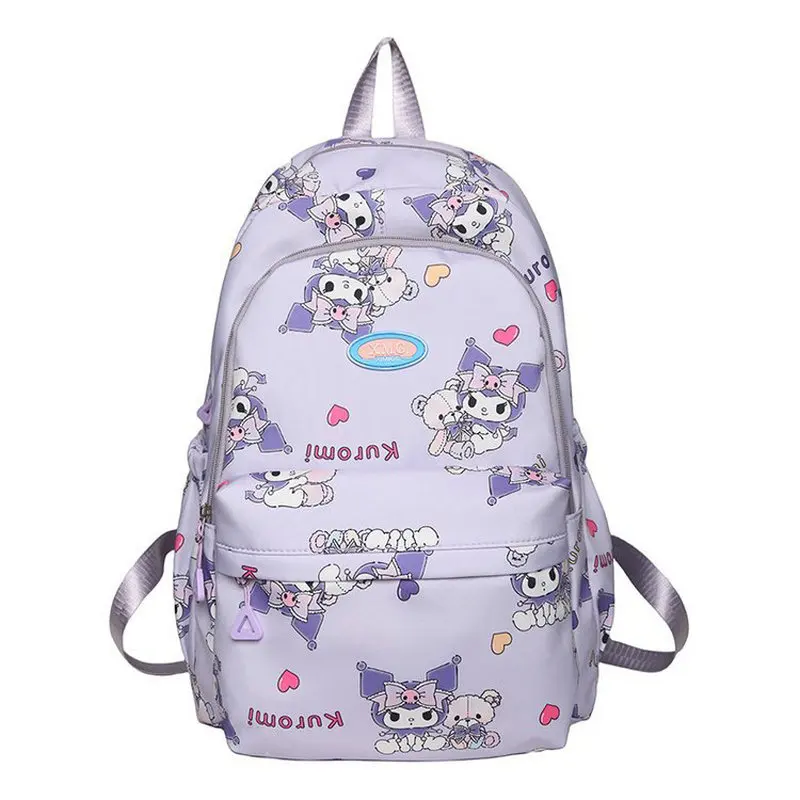 Kuromi Mochilas dos desenhos animados para meninas, mochilas escolares, mochila de viagem, mochila para crianças, grande capacidade