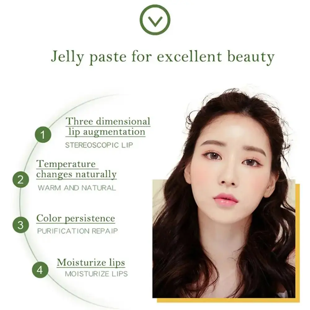 3 Pezzi Balsamo Labbra all'Aloe Vera Rossetto Cangiante dal Verde al Rosa Naturale Profondamente Idratante Balsamo Labbra Colorato