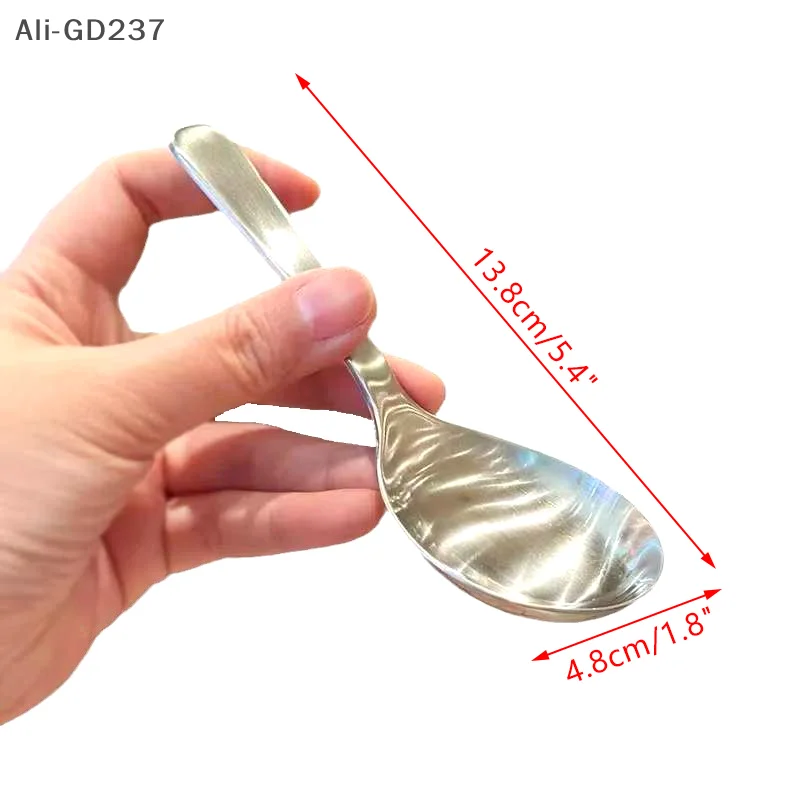 

Stainless Steel Round Spoon Net Red Golden Dinner Long Handle Stirring Dessert Spoons For Kitchen Accessories Gadgets