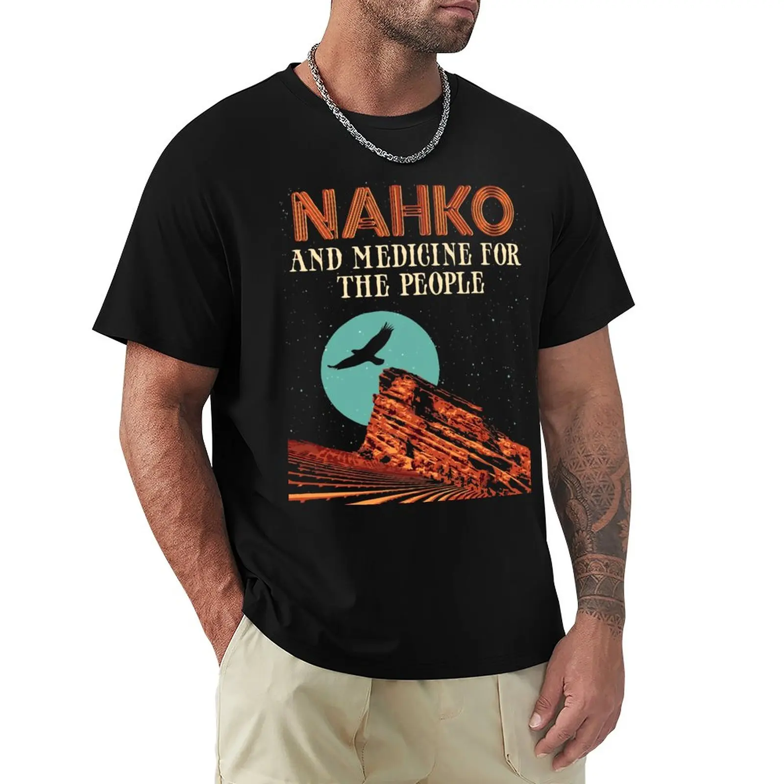 

humor t shirt cotton Nahko and medicine for the people T-Shirt cute tops man clothes boys t shirts men's t shirts fashion mens