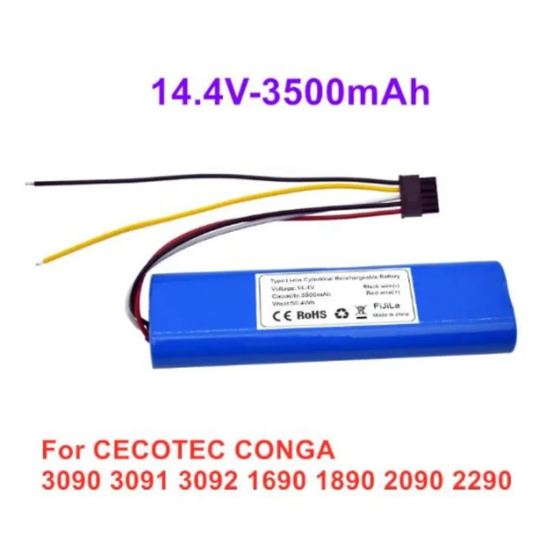 

Batteria agli ioni di litio da 14.4V 3500mAh per aspirapolvere Robot CECOTEC CONGA 3090 3091 3092 1690 1890 2090 2290