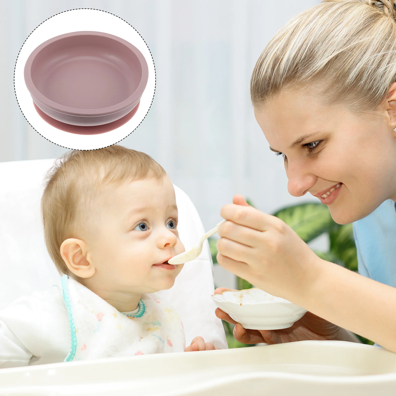 

Children's Silicone Plate Bowl for Baby Feeding Safety Flatware Suction Kids Tableware Silica Gel Kids'