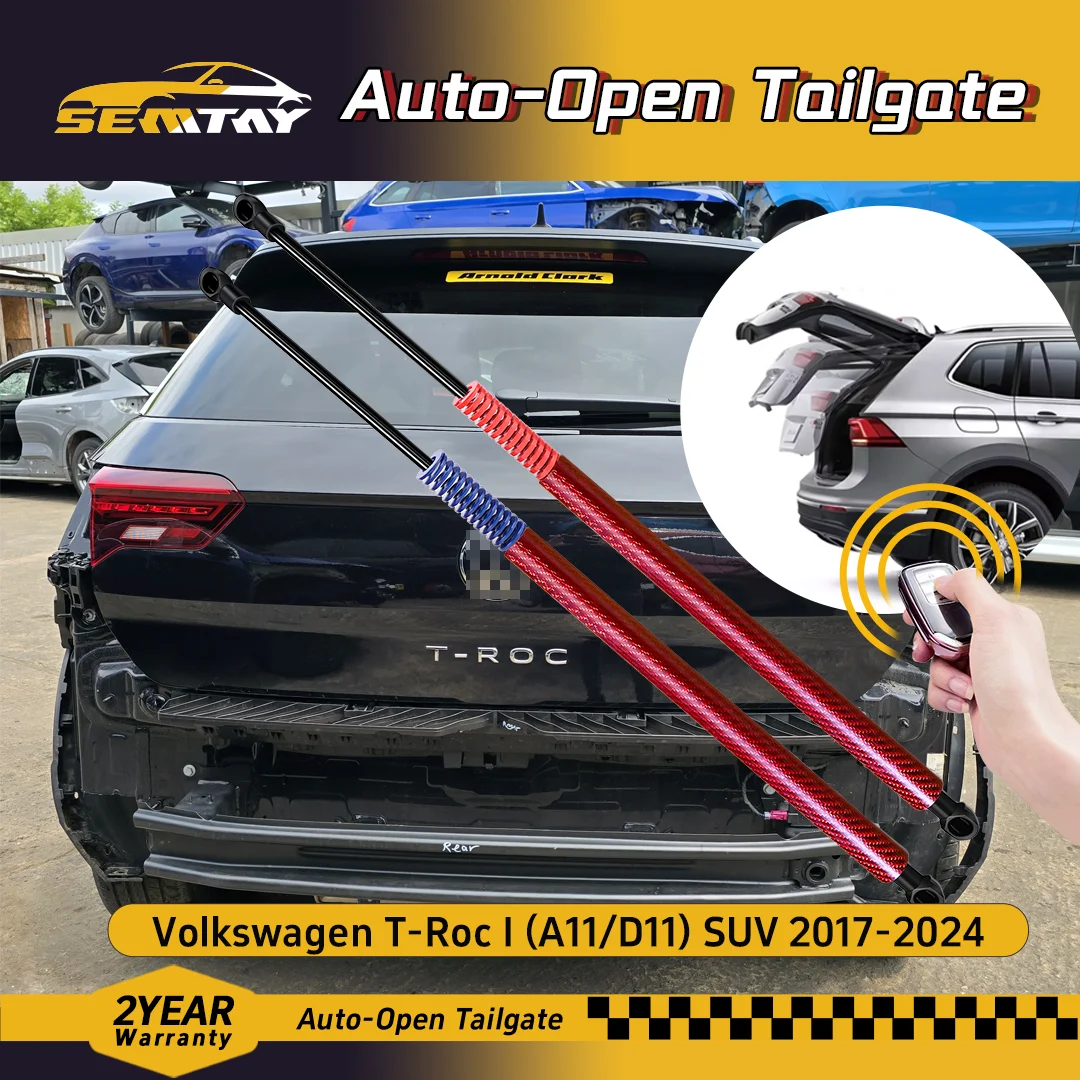 

SEMTAY Automatic Lifting Trunk Struts with Spring for T-Roc I (A11/D11) SUV 2017-2024 Rear Tailgate Boot Lift Supports